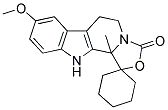 1,1-CYCLOHEXANO-8-METHOXY-11B-METHYL-5,6,11,11B-TETRAHYDRO-1H-[1,3]OXAZOLO[3',4':1,2]PYRIDO[3,4-B]INDOL-3-ONE Struktur