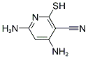 4,6-DIAMINO-2-MERCAPTONICOTINONITRILE, , 結(jié)構(gòu)式