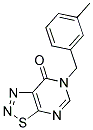6-(3-METHYLBENZYL)[1,2,3]THIADIAZOLO[5,4-D]PYRIMIDIN-7(6H)-ONE Struktur