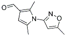 2,5-DIMETHYL-1-(5-METHYLISOXAZOL-3-YL)-1H-PYRROLE-3-CARBALDEHYDE Struktur