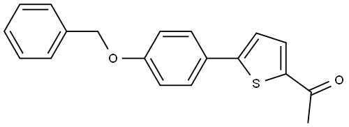 1-(5-[4-(BENZYLOXY)PHENYL]-2-THIENYL)ETHANONE Struktur