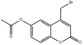 6-ACETOXY-4-(BROMOMETHYL)COUMARIN Structure