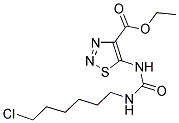 ETHYL 5-({[(6-CHLOROHEXYL)AMINO]CARBONYL}AMINO)-1,2,3-THIADIAZOLE-4-CARBOXYLATE Struktur