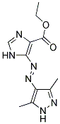 ETHYL 5-[(E)-(3,5-DIMETHYL-1H-PYRAZOL-4-YL)DIAZENYL]-1H-IMIDAZOLE-4-CARBOXYLATE Struktur
