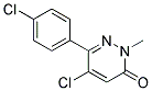 5-CHLORO-6-(4-CHLOROPHENYL)-2-METHYLPYRIDAZIN-3(2H)-ONE Struktur