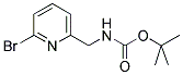 [[(6-BROMO)-2-PYRIDINYL]METHYL]-CARBAMIC ACID, 1,1-DIMETHYLETHYL ESTER Struktur