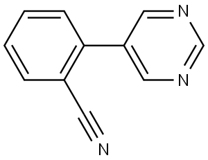2-(5-PYRIMIDINYL)BENZONITRILE Struktur