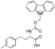 (S)-2-(9H-FLUOREN-9-YLMETHOXYCARBONYLAMINO)-4-P-TOLYL-BUTYRIC ACID Struktur