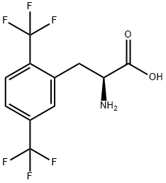 2,5-BIS(TRIFLUOROMETHYL)-DL-PHENYLALANINE Struktur