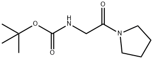 (2-PYRROLIDIN-1-YL-2-OXO-ETHYL)-CARBAMIC ACID TERT-BUTYL ESTER Struktur