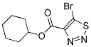 CYCLOHEXYL 5-BROMO-1,2,3-THIADIAZOLE-4-CARBOXYLATE Structure