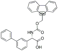 (S)-BIPHENYL-3-YL-[(9H-FLUOREN-9-YLMETHOXYCARBONYLAMINO)]-ACETIC ACID Struktur