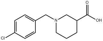 1-(4-CHLORO-BENZYL)-PIPERIDINE-3-CARBOXYLIC ACID HYDROCHLORIDE Struktur