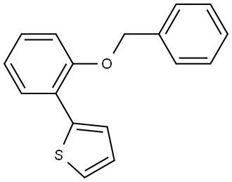 2-[2-(BENZYLOXY)PHENYL]THIOPHENE Struktur