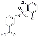 3-(2,6-DICHLOROPHENYLSULFONAMIDO)BENZOIC ACID Struktur