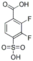 2,3-DIFLUORO-4-SULFO-BENZOIC ACID Struktur