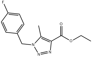 ETHYL 1-(4-FLUOROBENZYL)-5-METHYL-1H-1,2,3-TRIAZOLE-4-CARBOXYLATE|ETHYL 1-(4-FLUOROBENZYL)-5-METHYL-1H-1,2,3-TRIAZOLE-4-CARBOXYLATE