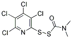 2,3,4,5-TETRACHLORO-6-{[(DIMETHYLAMINO)CARBONYL]DITHIO}PYRIDINE Struktur