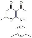 3-ACETYL-2-(3,5-DIMETHYL-PHENYLAMINO)-6-METHYL-PYRAN-4-ONE Structure