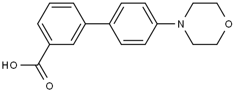 4'-(4-MORPHOLINYL)[1,1'-BIPHENYL]-3-CARBOXYLIC ACID Struktur