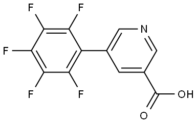 5-(2,3,4,5,6-PENTAFLUOROPHENYL)NICOTINIC ACID Struktur