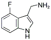 4-FLUORO-1H-INDOL-3-METHYLAMINE Struktur