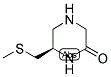 (R)-6-METHYLSULFANYLMETHYL-PIPERAZIN-2-ONE Struktur