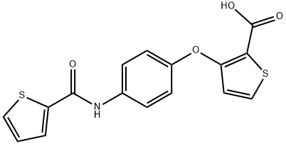 3-(4-[(2-THIENYLCARBONYL)AMINO]PHENOXY)-2-THIOPHENECARBOXYLIC ACID Struktur