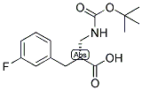 (R)-2-(TERT-BUTOXYCARBONYLAMINO-METHYL)-3-(3-FLUORO-PHENYL)-PROPIONIC ACID Struktur