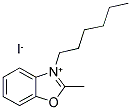1-HEXYL-2-METHYLBENZOXAZOLIUM IODIDE Struktur