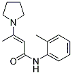 N-(2-METHYLPHENYL)-3-PYRROLIDINO-2-BUTENAMIDE Struktur
