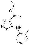 ETHYL 5-[(2-METHYLPHENYL)AMINO]-1,2,3-THIADIAZOLE-4-CARBOXYLATE Struktur