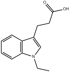 3-(1-ETHYL-1H-INDOL-3-YL)-PROPIONIC ACID Struktur