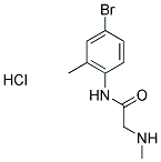N-(4-BROMO-2-METHYLPHENYL)-2-(METHYLAMINO)ACETAMIDE HYDROCHLORIDE Struktur
