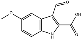 3-FORMYL-5-METHOXY-1H-INDOLE-2-CARBOXYLIC ACID|3-甲烷酰-5-甲氧基-1H-2-吲哚甲酸