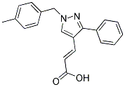 (2E)-3-[1-(4-METHYLBENZYL)-3-PHENYL-1H-PYRAZOL-4-YL]ACRYLIC ACID|(2E)-3-[1-(4-METHYLBENZYL)-3-PHENYL-1H-PYRAZOL-4-YL]ACRYLIC ACID