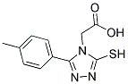 [3-MERCAPTO-5-(4-METHYLPHENYL)-4H-1,2,4-TRIAZOL-4-YL]ACETIC ACID Struktur