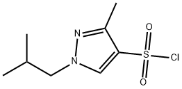 1-ISOBUTYL-3-METHYL-1H-PYRAZOLE-4-SULFONYL CHLORIDE Structure