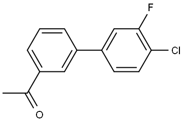 1-(4'-CHLORO-3'-FLUORO[1,1'-BIPHENYL]-3-YL)ETHANONE Struktur