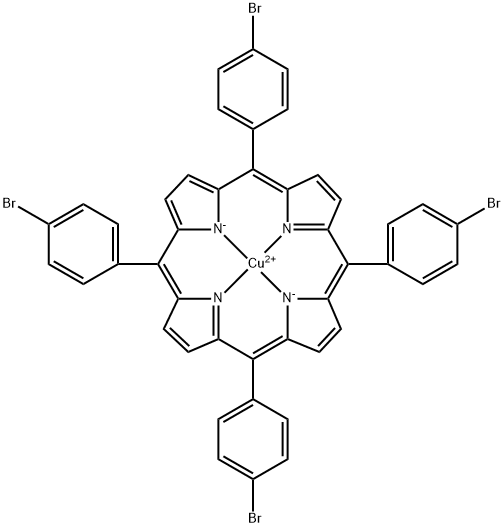 5,10,15,20-TETRAKIS-(4-BROMOPHENYL)-PORPHYRIN-CU-(II) Struktur