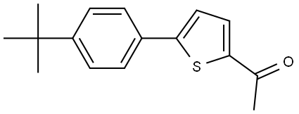 1-[5-(4-TERT-BUTYLPHENYL)-2-THIENYL]ETHANONE Struktur