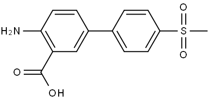 4-AMINO-4'-(METHYLSULFONYL)[1,1'-BIPHENYL]-3-CARBOXYLIC ACID Struktur