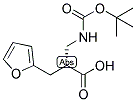 (R)-2-(TERT-BUTOXYCARBONYLAMINO-METHYL)-3-FURAN-2-YL-PROPIONIC ACID Struktur