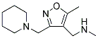 N-METHYL[5-METHYL-3-(1-PIPERIDINYLMETHYL)-4-ISOXAZOLYL]METHANAMINE Struktur