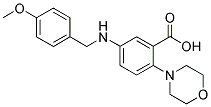 5-[(4-METHOXYBENZYL)AMINO]-2-MORPHOLIN-4-YLBENZOIC ACID Struktur