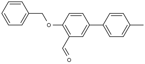4-(BENZYLOXY)-4'-METHYL[1,1'-BIPHENYL]-3-CARBALDEHYDE Struktur