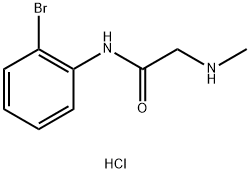 N-(2-BROMOPHENYL)-2-(METHYLAMINO)ACETAMIDE HYDROCHLORIDE Struktur
