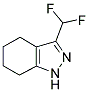 3-DIFLUOROMETHYL-4,5,6,7-TETRAHYDRO-1H-INDAZOLE Struktur