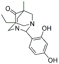 2-(2,4-DIHYDROXYPHENYL)-5-ETHYL-7-METHYL-1,3-DIAZATRICYCLO[3.3.1.1~3,7~]DECAN-6-ONE Structure