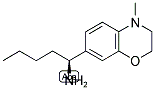 (1S)-1-(4-METHYL(2H,3H-BENZO[E]1,4-OXAZIN-7-YL))PENTYLAMINE Struktur
